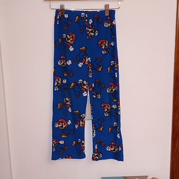 Nintendo Mario Brothers Luigi Long Sleeve Fleece Pajama Set Size 8 - Picture 4 of 8